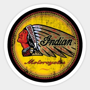 Retro Indian Motorcycle Sign Sticker